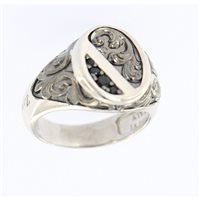Ring Zancan Man Gotik in Silver Spinello EXA151-21 - EXA151-21